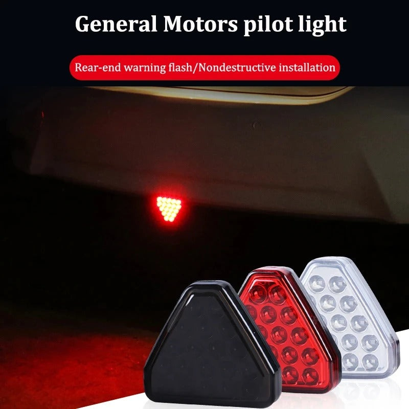 Terzo Stop Led Luce Pilota F1 Stile Auto Moto Flash Automatico Triangolo
