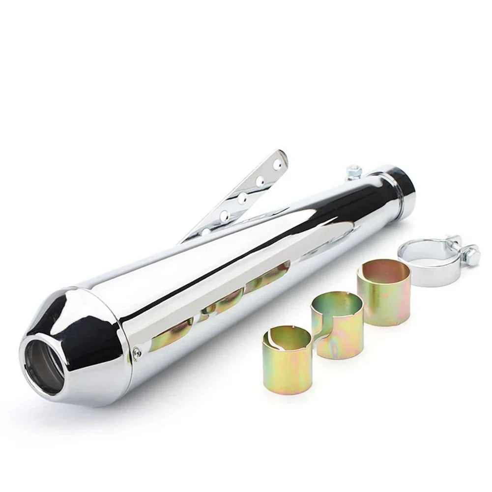 Marmitta MEGATON Universale Moto Cafe Racer Scrambler Terminale DI SCARICO