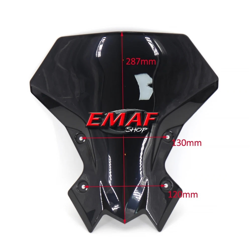 Cupolino Parabrezza Deflettore Kawasaki Z900 Z 900 Alto Nero O Trasparente