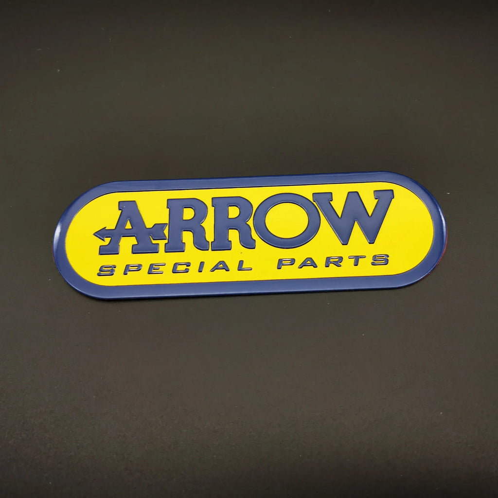 Arrow adesivo stickers alluminio 3D alte temperature scarico moto resistente al calore