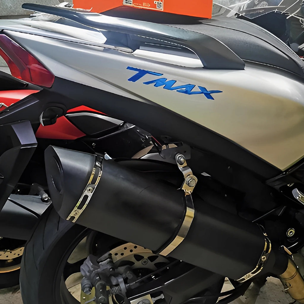 Coppia Adesivi Yamaha T Max Tmax In Resina Rilievo 500 530 560 Sx Dx 3d Epossidico