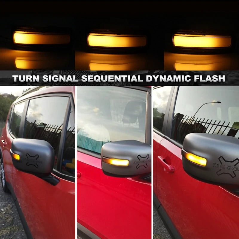 2 Frecce Dinamiche Led Specchietti Per Jeep Renegade No Errore 2015 2022