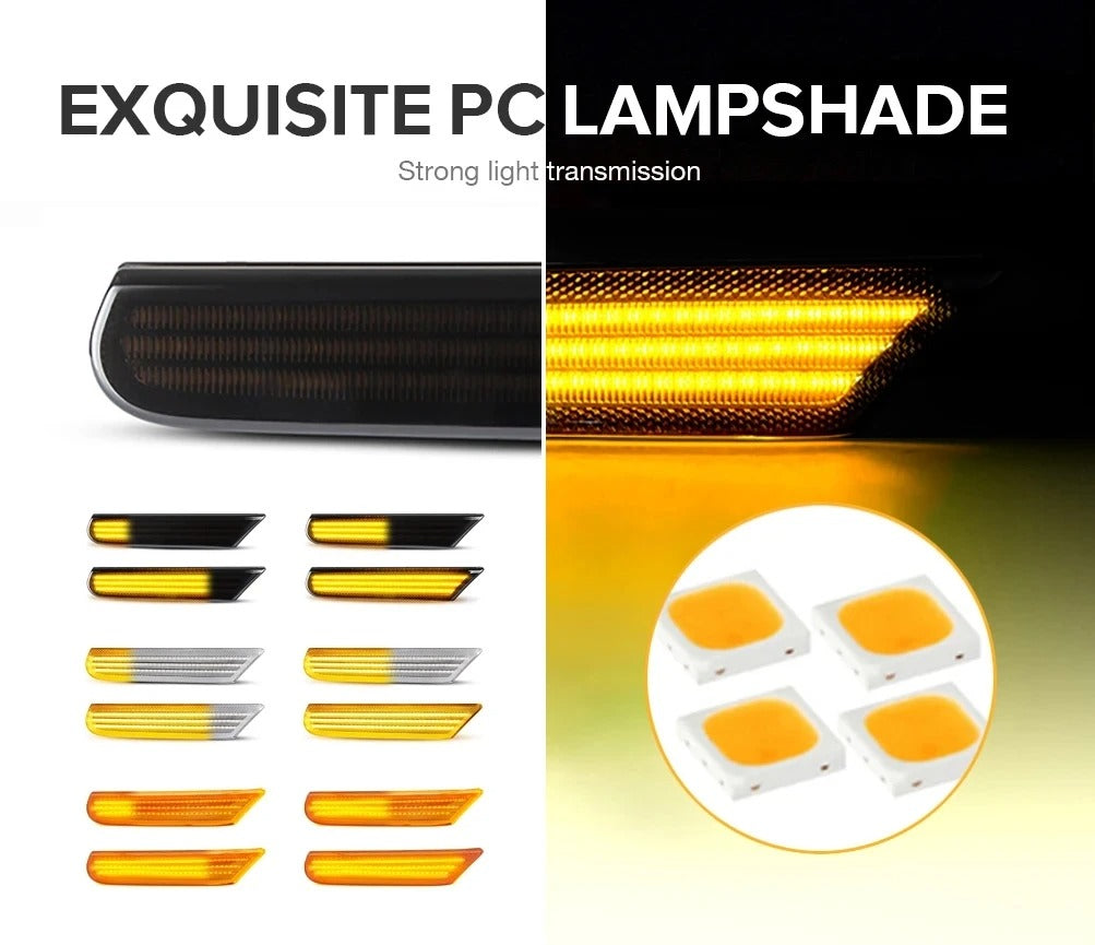 2 Frecce Dinamiche Led Porsche Boxster 986 996 911 Carrera Targa Bianche 99663103701 99663103702  99663103801 99663103802