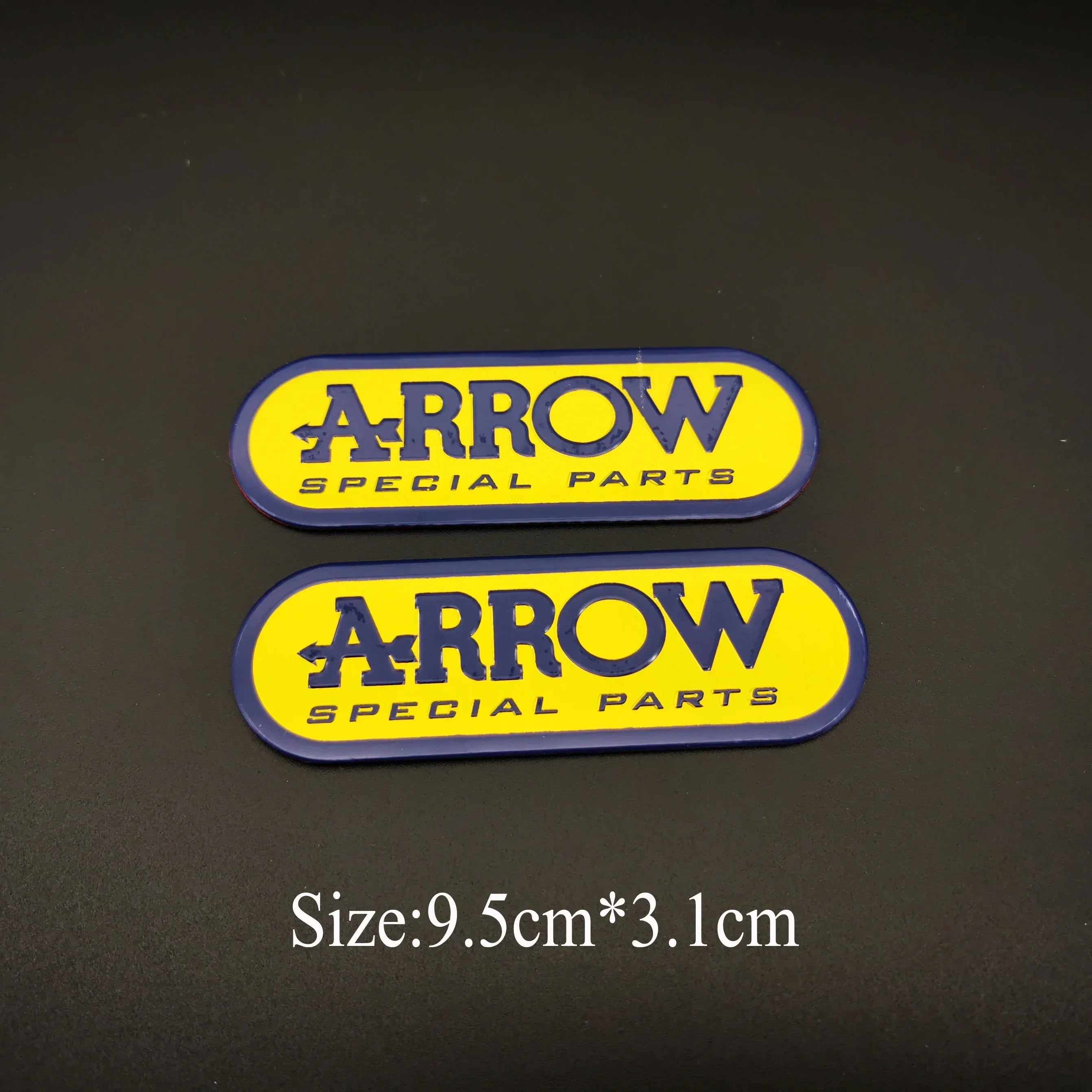Arrow adesivo stickers alluminio 3D alte temperature scarico moto resistente al calore