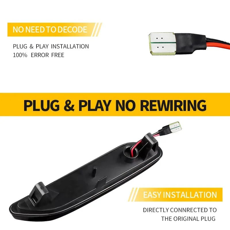 Coppia frecce laterali bianche o fumè led dinamiche per MINI COUNTRYMAN PACEMAN