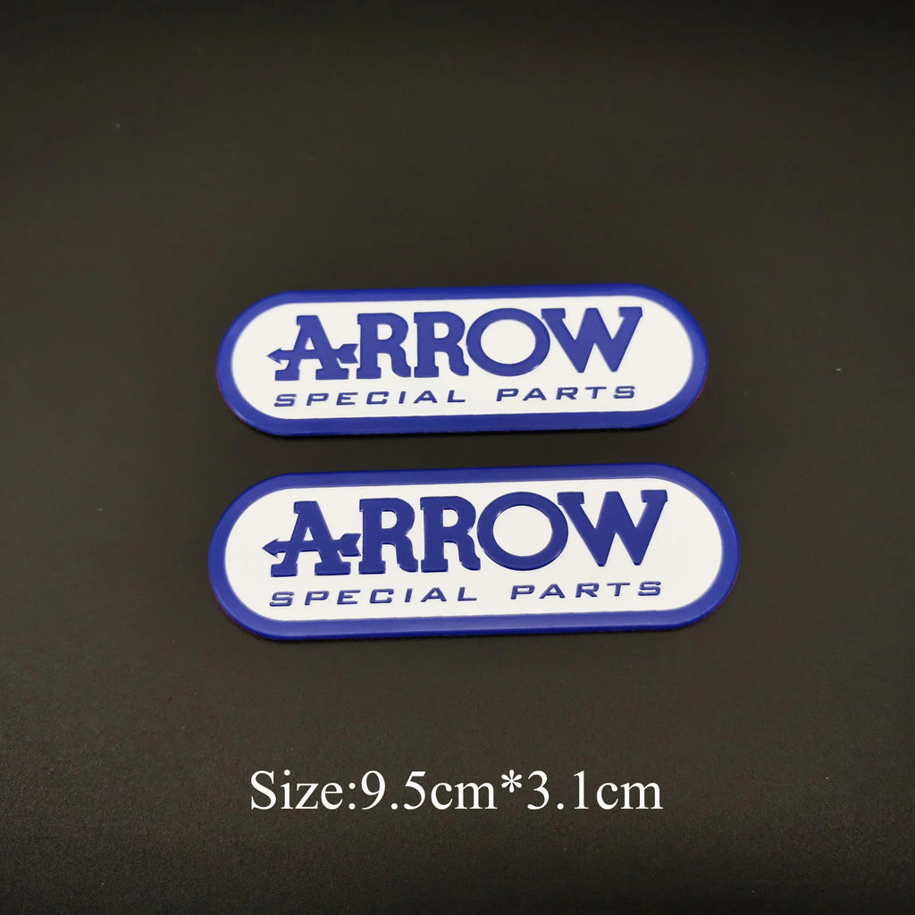 Arrow adesivo stickers alluminio 3D alte temperature scarico moto resistente al calore