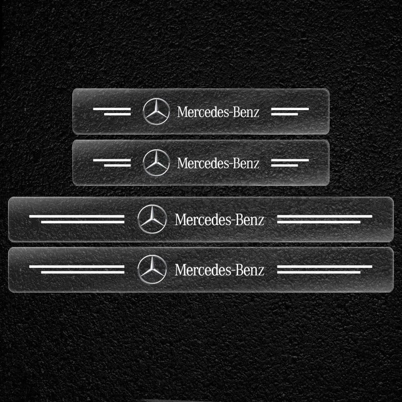 Adesivo Protettivo Battitacco Antigraffio Per Soglia di Automobile Per Mercedes Benz GLK GLA A B C E F Classe