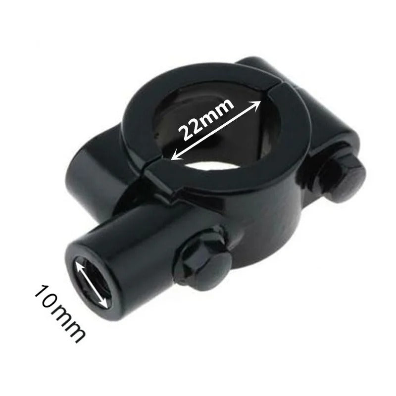 Coppia adattatori specchietti moto universali regolabili e vari diametri