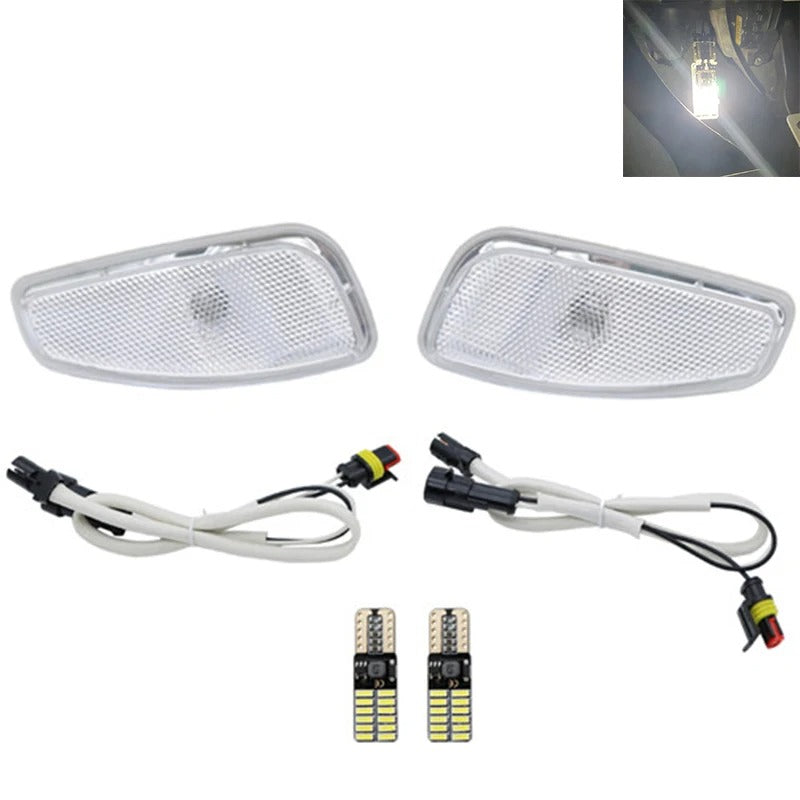 Coppia Frecce Laterali Bianche O Fumè Led Coperchio Per Renegade 2014 2021