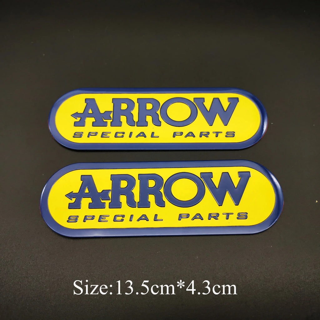 Arrow adesivo stickers alluminio 3D alte temperature scarico moto resistente al calore