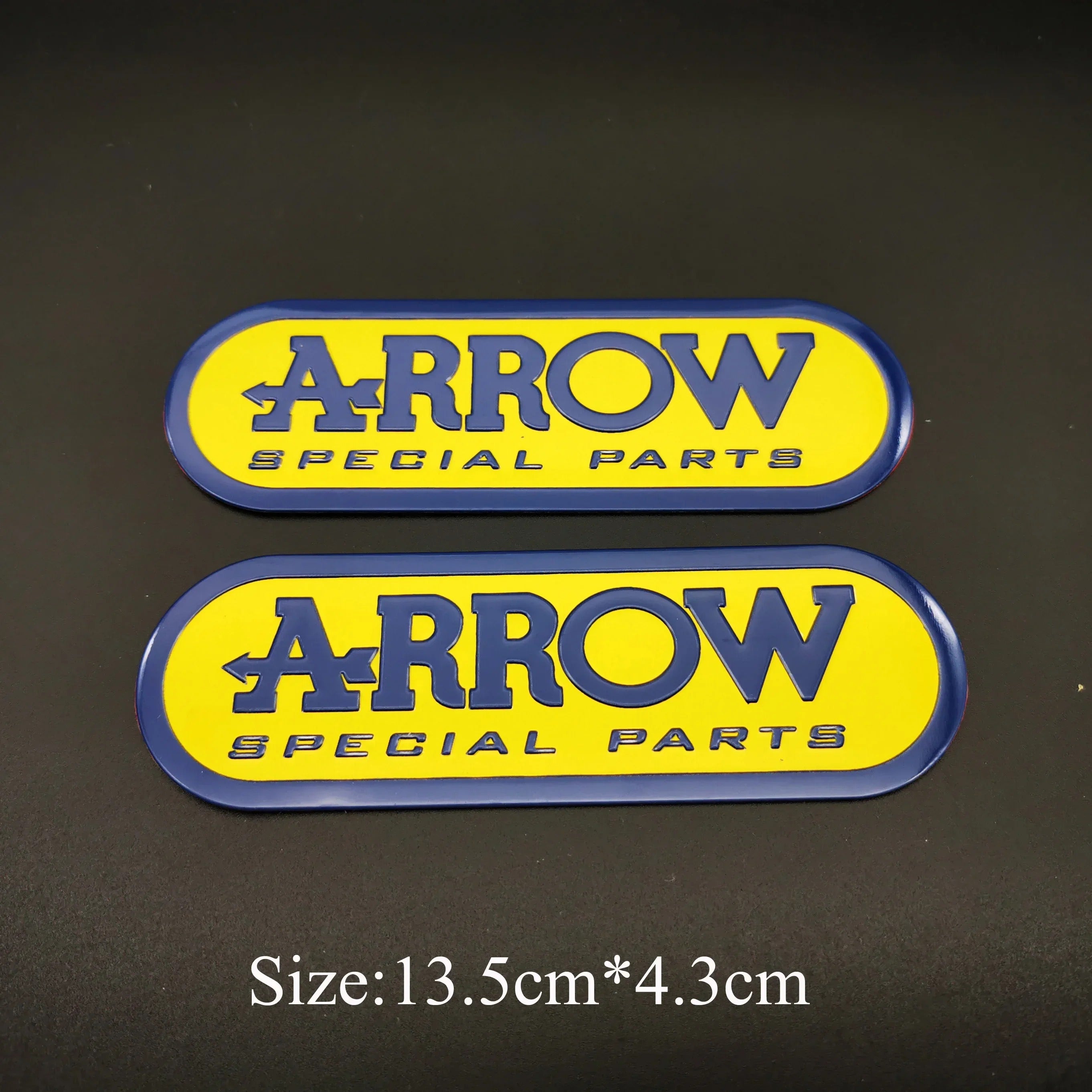 Arrow adesivo stickers alluminio 3D alte temperature scarico moto resistente al calore