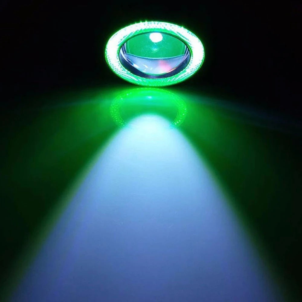 Coppia Faretti Fendinebbia Per Auto Angel Eyes Lampadina Auto Drl Diurne 30 W