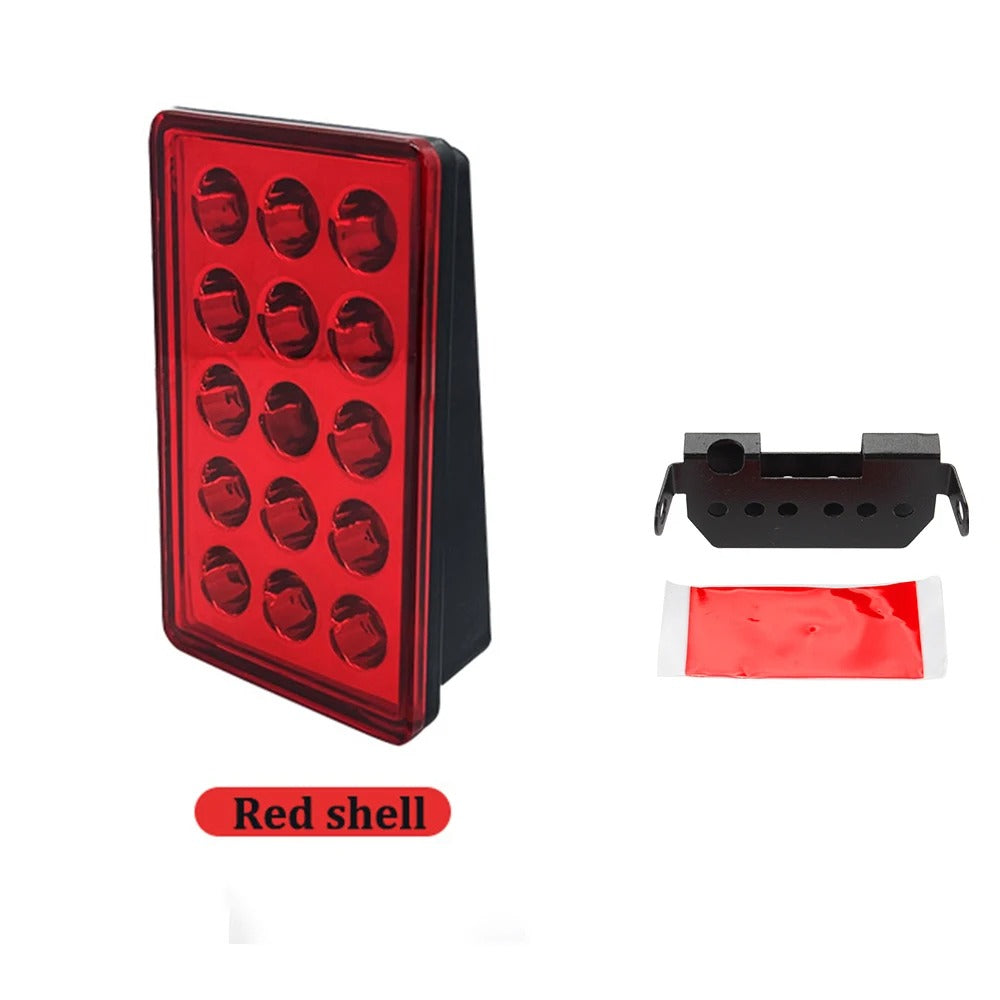 ✅✅ TERZO STOP LED LUCE PILOTA F1 STILE AUTO MOTO FLASH AUTOMATICO NERO ROSSO