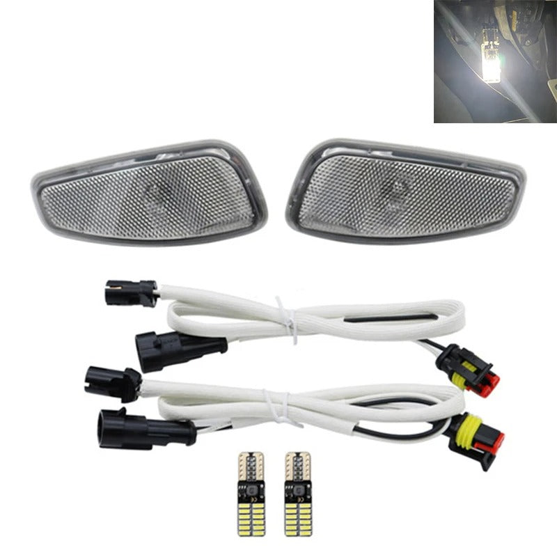 Coppia Frecce Laterali Bianche O Fumè Led Coperchio Per Renegade 2014 2021