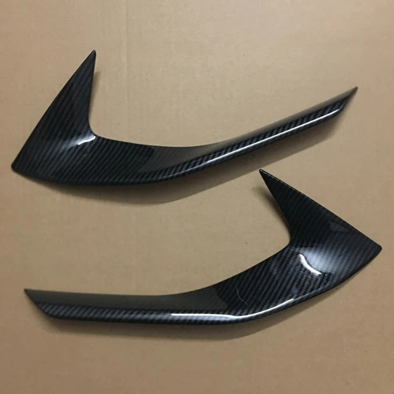 Per Peugeot 3008 3008GT 2017 - 2023 Testa Anteriore Fendinebbia Lampada Palpebra Sopracciglio ABS Cromo/Fibra di Carbonio Look Copertura Accessori
