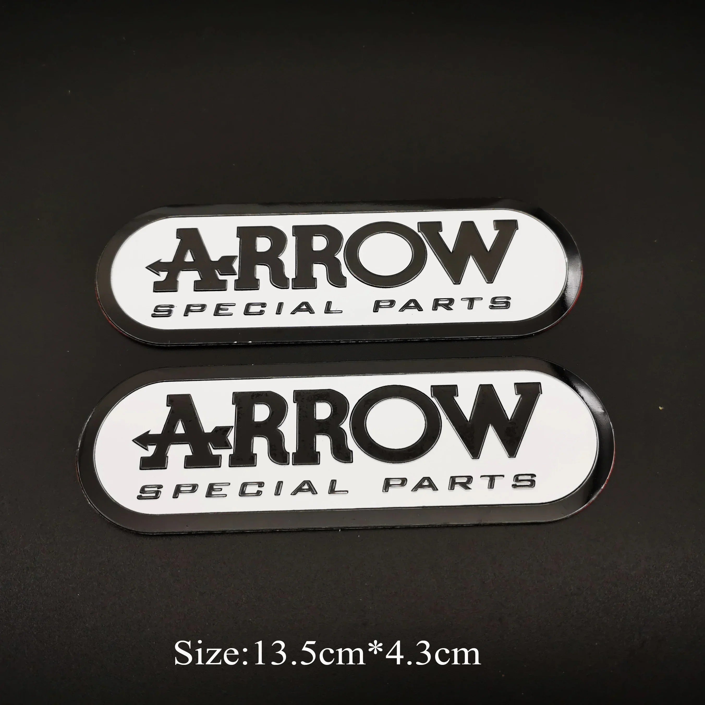 Arrow adesivo stickers alluminio 3D alte temperature scarico moto resistente al calore