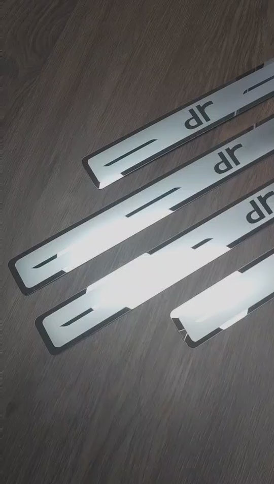 KIT 4 Modanature battitacco METALLO PEDANE Sottoporta per Dr 4 5 6