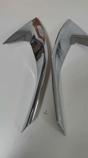 Per Peugeot 3008 3008GT 2017 - 2023 Testa Anteriore Fendinebbia Lampada Palpebra Sopracciglio ABS Cromo/Fibra di Carbonio Look Copertura Accessori