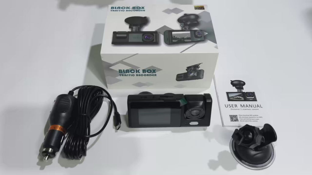 Dash Cam doppia fotocamera 1080P per auto, anteriore e interna, telecamera per auto con visione notturna IR, registrazione in loop, DVR per auto grandangolare