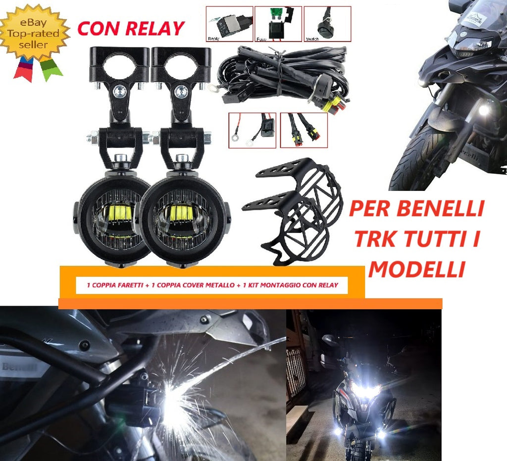 Coppia Fari Supplementari Led Faretti Fendinebbia 6000k Honda X Adv X-adv