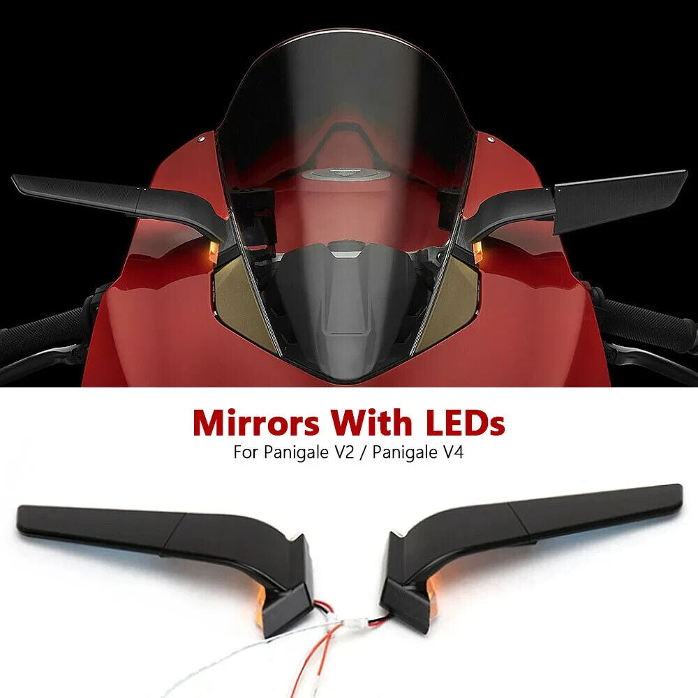 Specchietti Ala A Lama Frecce Led Integrate Per Le Ducati Panigale V2 V4
