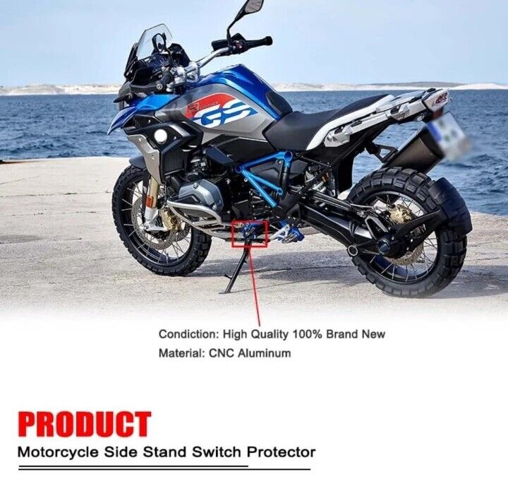 Copertura Protezione Protettiva Sensore Cavalletto Laterale moto Bmw Gs R 1200 1250