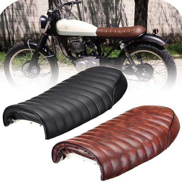 Sella Vintage Cafè Racer Nera O Marrone Con Staffe Per Bmw Moto Guzzi Buell