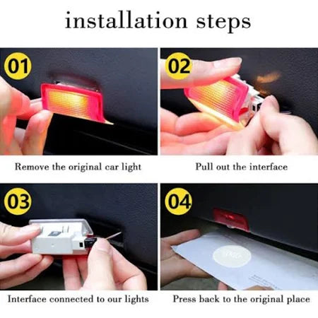 Led Sottoporta Sotto Porta cortesia Logo Mercedes Classe A B C E M Gl Gla Glc Gle Gls