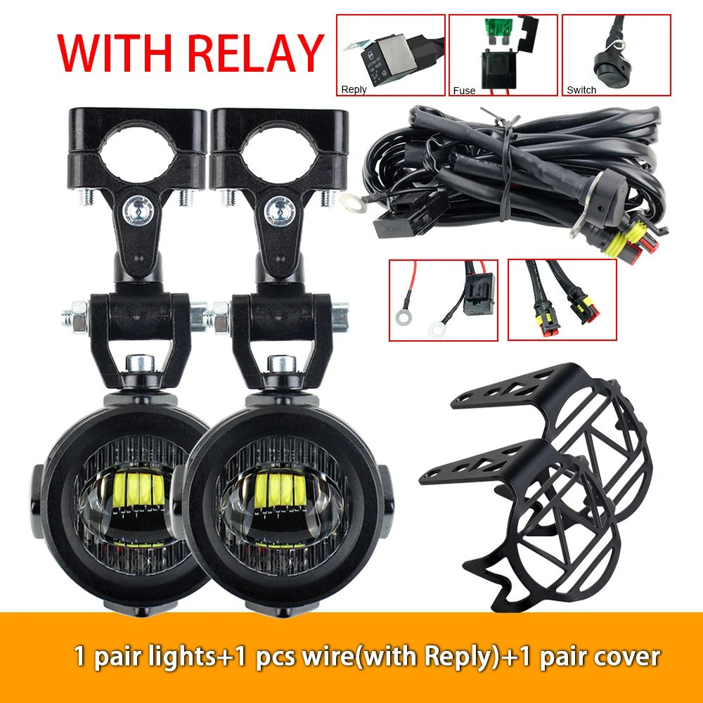 Coppia Fari Supplementari Led Faretti Fendinebbia 6000k Honda X Adv X-adv